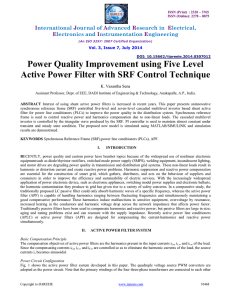 Power Quality Improvement using Five Level Active