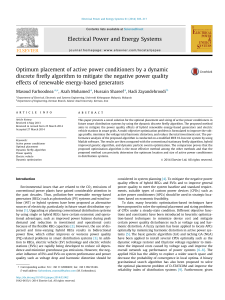 Optimum placement of active power conditioners by a dynamic