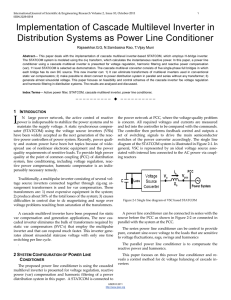 Implementation of Cascade Multilevel Inverter in Distribution