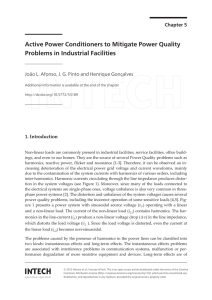 Active Power Conditioners to Mitigate Power Quality