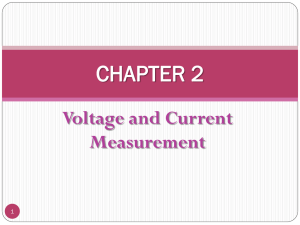 Chapter 2 Voltage and Current Measurement