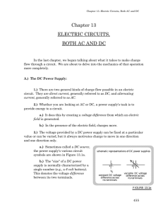 AC/DC Circuits - Polytechnic School