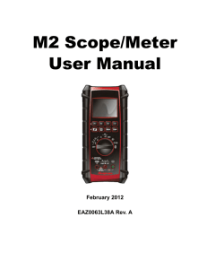 M2 Scope Meter User Manual - Snap-on