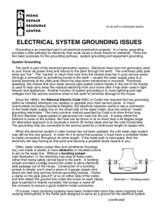 ELECTRICAL SYSTEM GROUNDING ISSUES