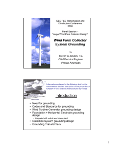 08TD0313 Wind Farm Collector System Grounding