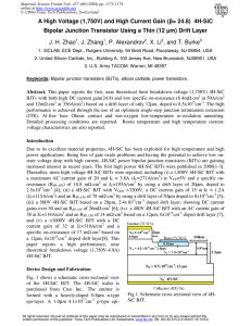 and High Current Gain - ECE