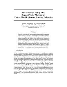 Sub-Microwatt Analog VLSI Support Vector Machine for Pattern