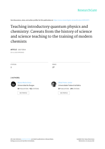 Teaching introductory quantum physics and chemistry: Caveats from