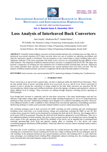 Loss Analysis of Interleaved Buck Converters