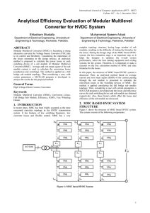 Analytical Efficiency Evaluation of Modular Multilevel Converter for