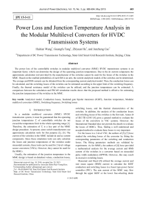 Power Loss and Junction Temperature Analysis in the