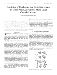 Modeling of Conduction and Switching Losses in Three