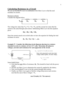 Calculating Resistance in a Circuit