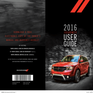 2016 Dodge Journey User`s Guide