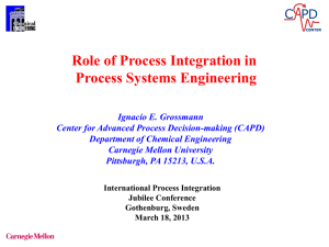 Role of Process Integration in Process Systems Engineering