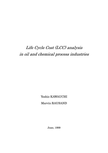 Life Cycle Cost Analysis