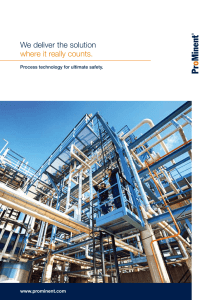 Brochure - Oil, gas, petrochemical and chemical industries
