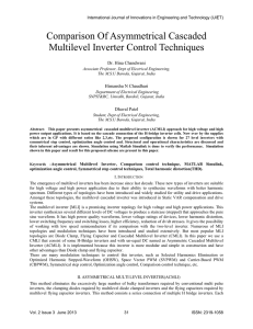 Comparison Of Asymmetrical Cascaded Multilevel Inverter