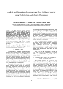 Analysis and Simulation of Asymmetrical Type Multilevel