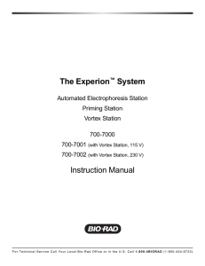 The Experion™ System Instruction Manual