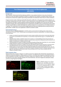 Two-Dimensional Differential Gel Electrophoresis (2D