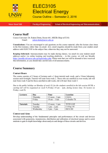 ELEC3105 Electrical Energy - Engineering