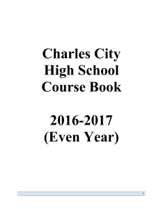 High School Coursebook 16-17 - Charles City Community School