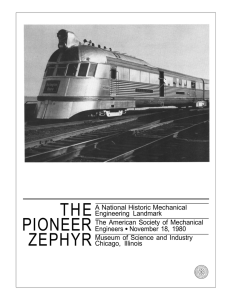 pioneer zephyr - The American Society of Mechanical Engineers