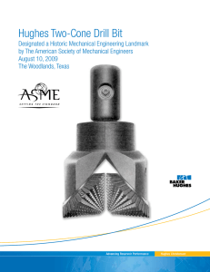 Hughes Two-Cone Drill Bit - ASME