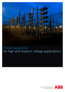 Power capacitors for high and medium voltage