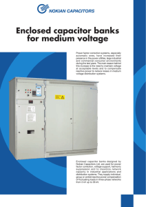 Enclosed capacitor banks for medium voltage