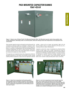 Pad-Mounted Capacitor Banks