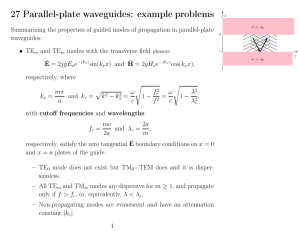 27 Parallel-plate waveguides: example problems