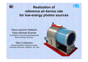Realization of reference air-kerma rate for low