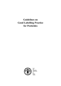 Guidelines on Good Labelling Practice for Pesticides