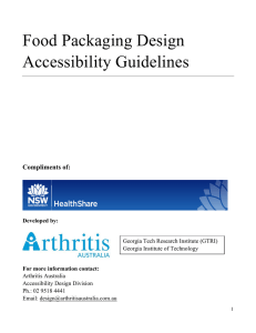 IHHC Packaging Accessibility Rating Information Pack