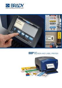 BBP®85SIGN AND LABEL PRINTER