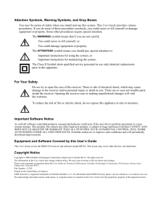 Attention Symbols, Warning Symbols, and Gray Boxes For