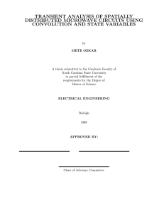 Transient Analysis of Spatially Distributed Microwave Circuits Using