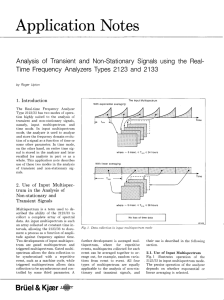 Application notes - Analysis of Transient and Non