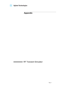 Appendix RF Transient Simulator