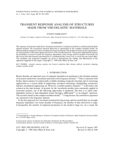 TRANSIENT RESPONSE ANALYSIS OF STRUCTURES MADE
