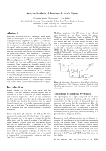 Abstract Introduction Transient Modeling Synthesis