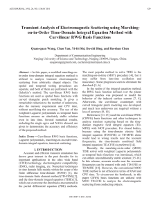 Transient Analysis of Electromagnetic Scattering using Marching