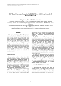 DSP Based Sensorless Control of A BLDC Motor with Direct Back