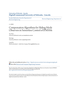 Compensation Algorithms for Sliding Mode Observers in Sensorless