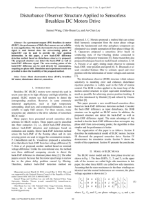 Disturbance Observer Structure Applied to Sensorless