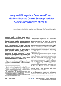 Integrated Sliding-Mode Sensorless Driver with Pre