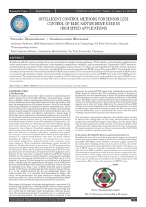 Intelligent Control Methods for Sensor Less Control of BLDC Motor