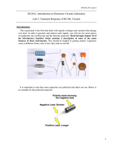 EE101L: Introduction to Electronic Circuits Laboratory Lab-3